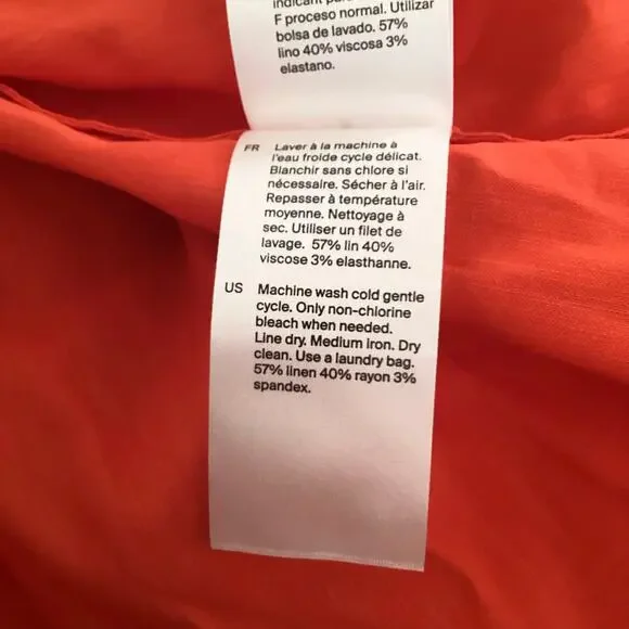 chinese dress ladies Orange Linen Clementine Maxi Dress